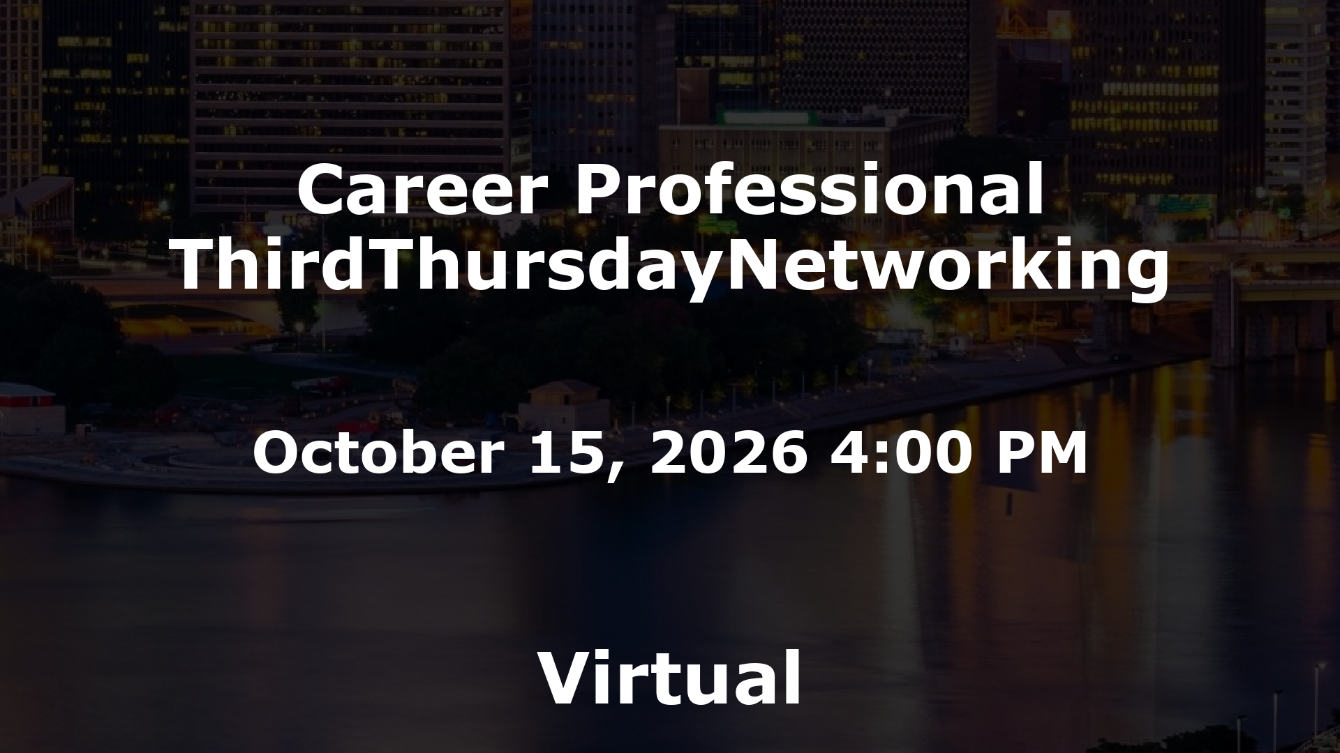 Career Professional ThirdThursdayNetworking  event image